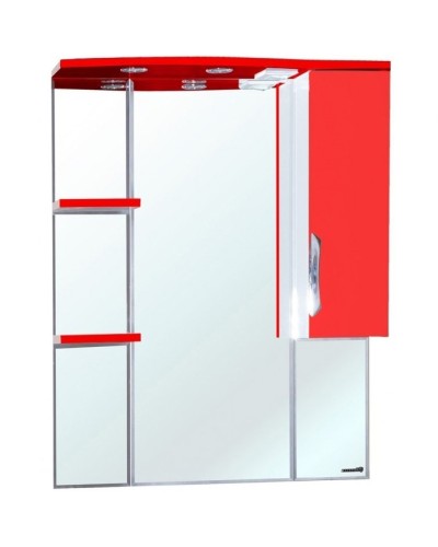 Зеркало со шкафом Bellezza Лагуна 75 R 4612112001033 с подсветкой R Красное Белое