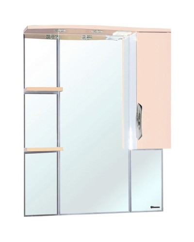 Зеркало со шкафом Bellezza Лагуна 85 R 4612114001079 с подсветкой R Бежевое Белое