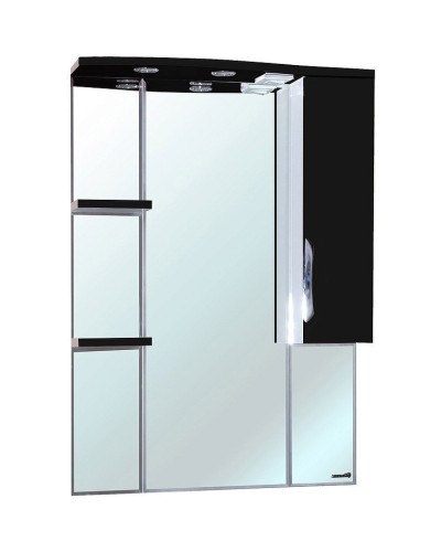 Зеркало со шкафом Bellezza Лагуна 85 R 4612114001048с подсветкой R Черное Белое