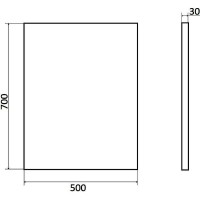 Зеркало Orange Nature 50 ON-50ZE с подсветкой с сенсорным выключателем