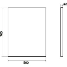 Зеркало Orange Nature 50 ON-50ZE с подсветкой с сенсорным выключателем