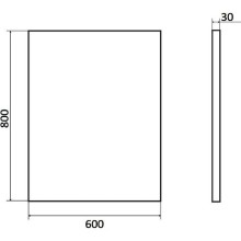 Зеркало Orange Nature 60 ON-60ZE с подсветкой с сенсорным выключателем