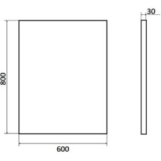 Зеркало Orange Nature 60 ON-60ZE с подсветкой с сенсорным выключателем