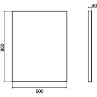 Зеркало Orange Line 60 Li-60ZE с подсветкой с сенсорным выключателем
