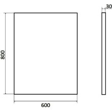 Зеркало Orange Line 60 Li-60ZE с подсветкой с сенсорным выключателем