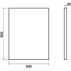 Зеркало Orange Line 60 Li-60ZE с подсветкой с сенсорным выключателем