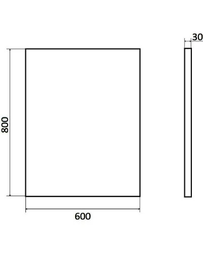 Зеркало Orange Line 60 Li-60ZE с подсветкой с сенсорным выключателем