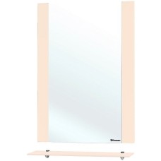 Зеркало Bellezza Рокко 50 4613706030071 с полкой Бежевое