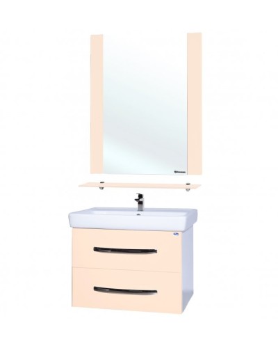 Зеркало Bellezza Рокко 50 4613706030071 с полкой Бежевое