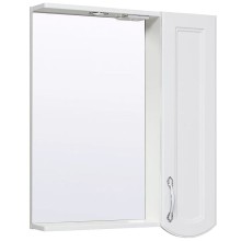 Зеркало со шкафом Runo Неаполь 65 R 00-00001030 с подсветкой Белое