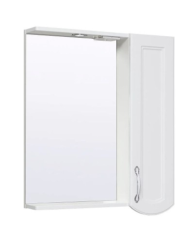 Зеркало со шкафом Runo Неаполь 65 R 00-00001030 с подсветкой Белое