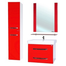 Зеркало Bellezza Рокко 80 4613713030033 с полкой Красное