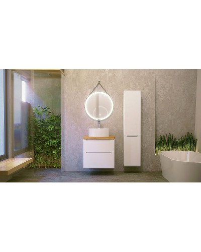 Зеркало Jorno Wood 50 Wood.02.50/ТК с подсветкой с бесконтактным выключателем