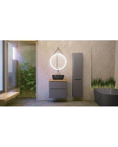 Зеркало Jorno Wood 50 Wood.02.50/ТК с подсветкой с бесконтактным выключателем