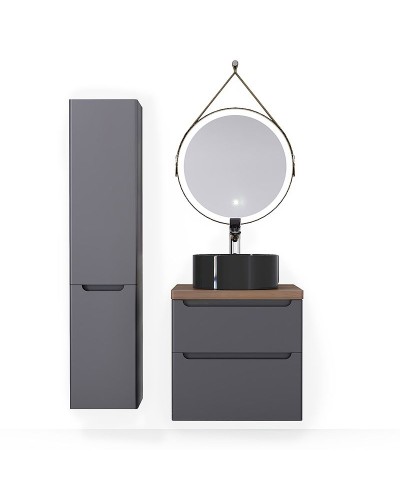 Зеркало Jorno Wood 50 Wood.02.50/ТК с подсветкой с бесконтактным выключателем