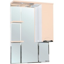 Зеркало со шкафом Bellezza Альфа 75 R 4618812001076 с подсветкой Белое Бежевое