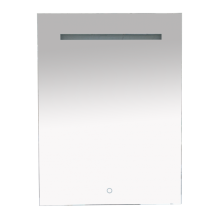 1 Неон - Зеркало LED  600х800 сенсор на зеркале  (прямоугольное)