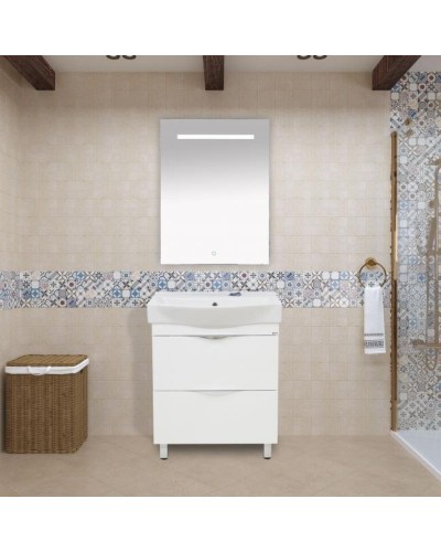 1 Неон - Зеркало LED  600х800 сенсор на зеркале  (прямоугольное)