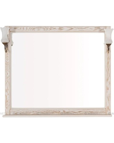 Зеркало 106,2х90,1 см жасмин/золото Aquanet Тесса 00185817