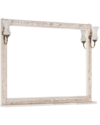 Зеркало 106,2х90,1 см жасмин/золото Aquanet Тесса 00185817