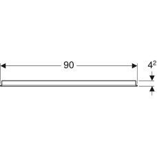 Зеркало Geberit Option 500.589.00.1 с подсветкой с механическим выключателем