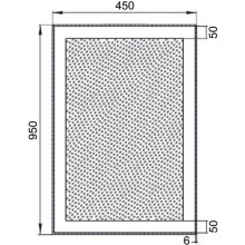 Зеркало с подсветкой 45х95 см Aquanet Алассио 00196631