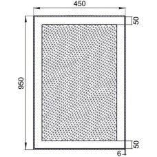 Зеркало с подсветкой 45х95 см Aquanet Алассио 00196631