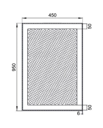 Зеркало с подсветкой 45х95 см Aquanet Алассио 00196631