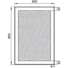 Зеркало с подсветкой 60х85 см Aquanet Алассио 00196632