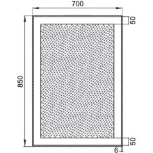 Зеркало с подсветкой 70х85 см Aquanet Алассио 00196633