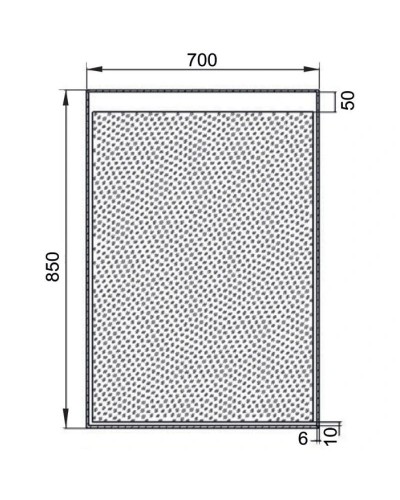 Зеркало с подсветкой 70х85 см Aquanet Палермо 00196642