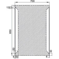 Зеркало с подсветкой 70х85 см Aquanet Сорренто 00196649