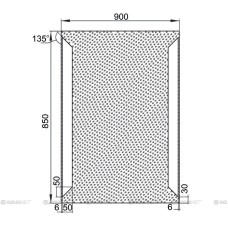 Зеркало с подсветкой 90х85 см Aquanet Сорренто 00196651