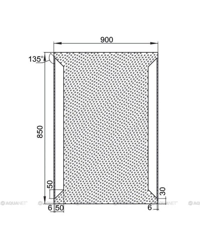 Зеркало с подсветкой 90х85 см Aquanet Сорренто 00196651