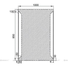 Зеркало с подсветкой 100х85 см Aquanet Сорренто 00196652