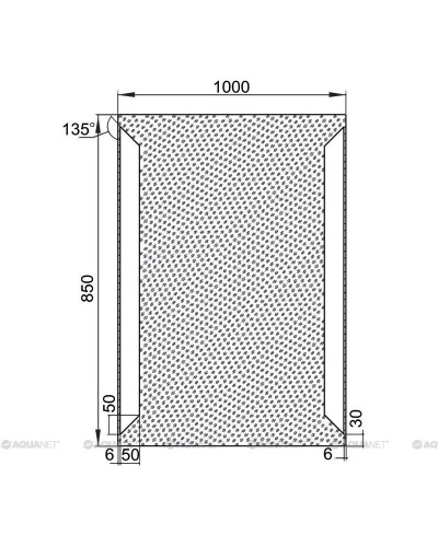 Зеркало с подсветкой 100х85 см Aquanet Сорренто 00196652
