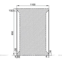 Зеркало с подсветкой 110х85 см Aquanet Сорренто 00196655