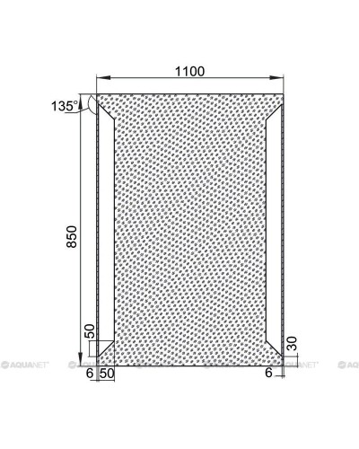 Зеркало с подсветкой 110х85 см Aquanet Сорренто 00196655