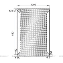 Зеркало с подсветкой 120х85 см Aquanet Сорренто 00196656