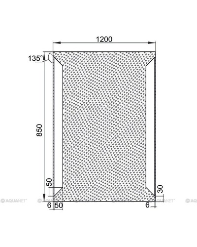 Зеркало с подсветкой 120х85 см Aquanet Сорренто 00196656