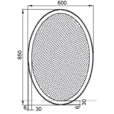 Зеркало с подсветкой 60х85 см Aquanet Комо 00196667
