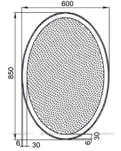 Зеркало с подсветкой 60х85 см Aquanet Комо 00196667