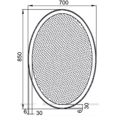 Зеркало с подсветкой 70х85 см Aquanet Комо 00196668