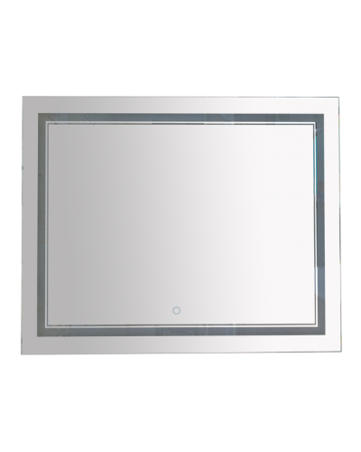 2 Неон - Зеркало LED 1000х800 сенсор на зеркале (двойная подсветка)