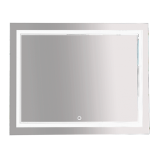 2 Неон - Зеркало LED 1000х800 сенсор на зеркале (двойная подсветка)