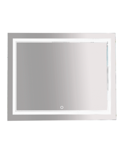 2 Неон - Зеркало LED 1000х800 сенсор на зеркале (двойная подсветка)