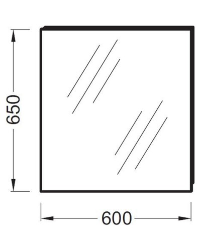 Зеркало Jacob Delafon Odeon Up 60 EB1080-NF подвесное