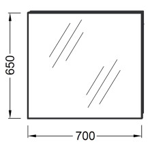 Зеркало Jacob Delafon Odeon Up 70 EB1082-NF подвесное