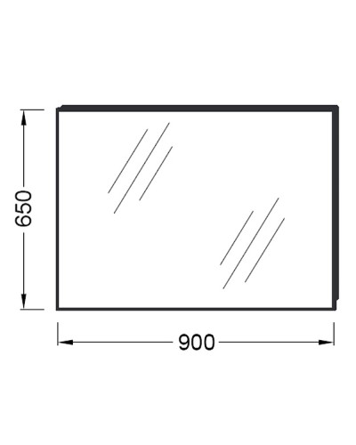 Зеркало Jacob Delafon Ove Sequoia 90 EB1083-NF подвесное