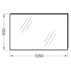 Зеркало Jacob Delafon Odeon Up 105 EB1084-NF подвесное